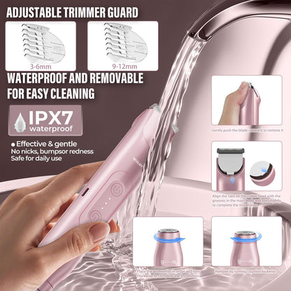Last 3 Hours: 2nd Only $9.99!  NEGUSY™ 2-in-1 Women’s Electric Shaver – Dual Head Precision Trimmer