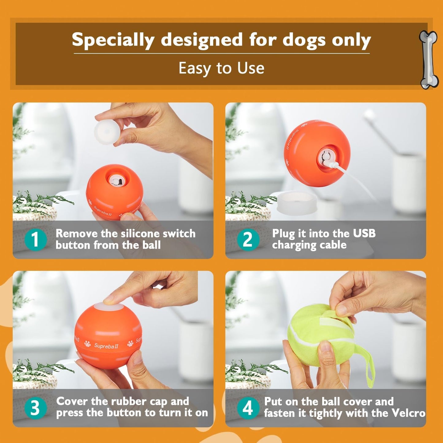 ✨2025 New Release -50% Off - Pet Bounce Ball for Cats🐱 & Dogs🐶