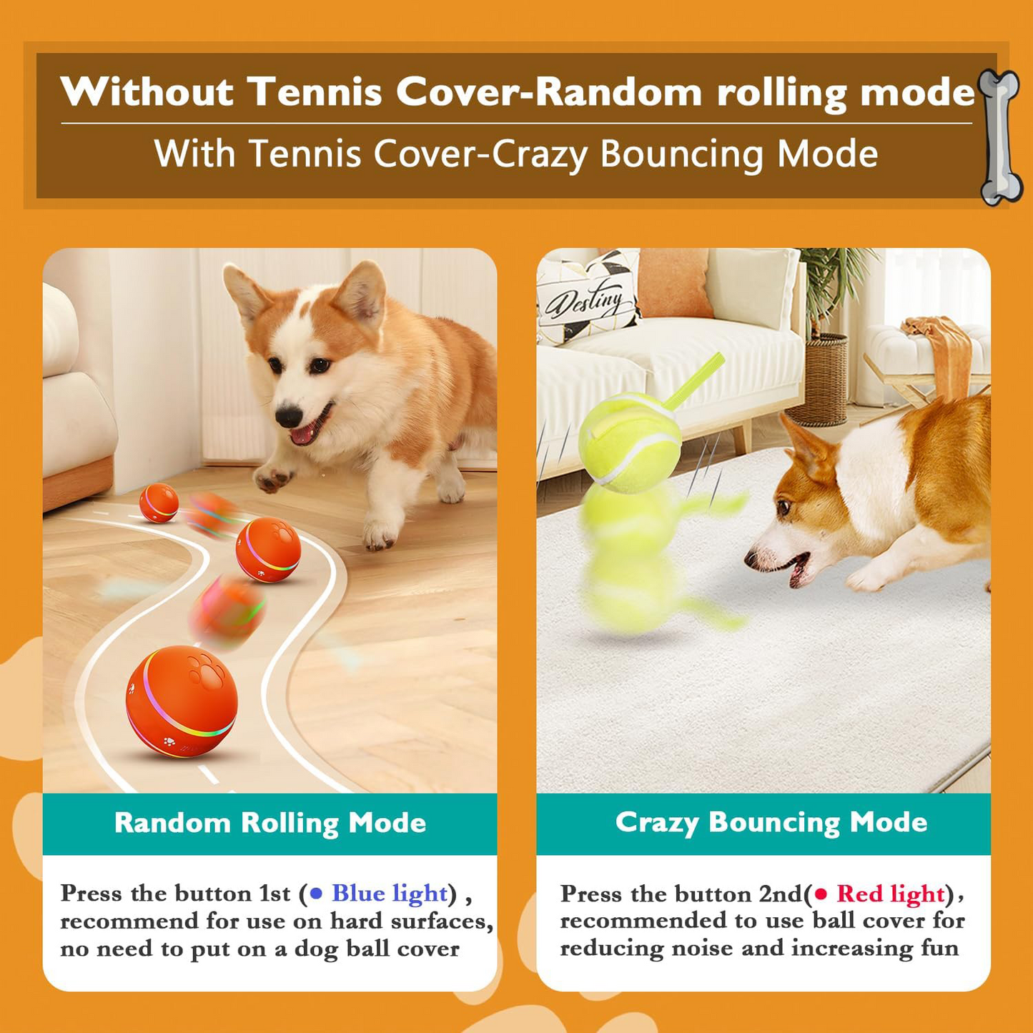 ✨2025 New Release -50% Off - Pet Bounce Ball for Cats🐱 & Dogs🐶