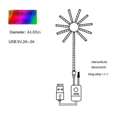 🎁2025-Christmas Hot Sale🎁49% OFF  -✨Firework Led Lights✨