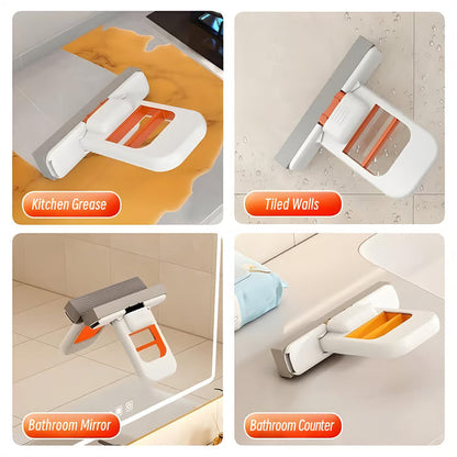 🔥Ends Tonight: Get 60% OFF Before It’s Gone!🔥 🧽Mini Foldable Desktop Mop - Hand-Free Wringing